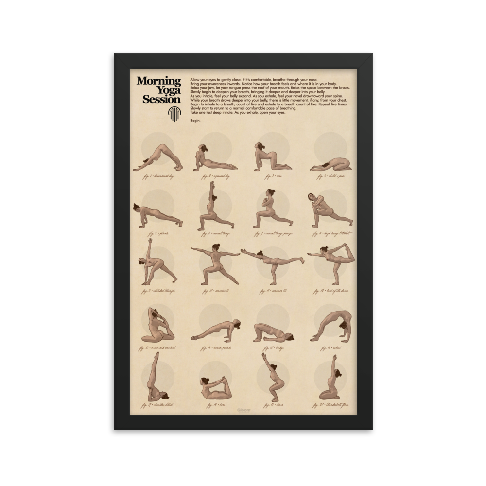 Yoga Matte Framed Print