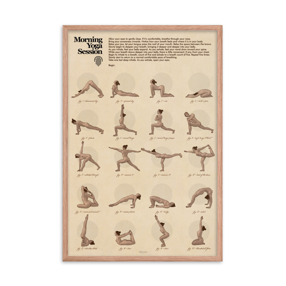 Yoga Matte Framed Print