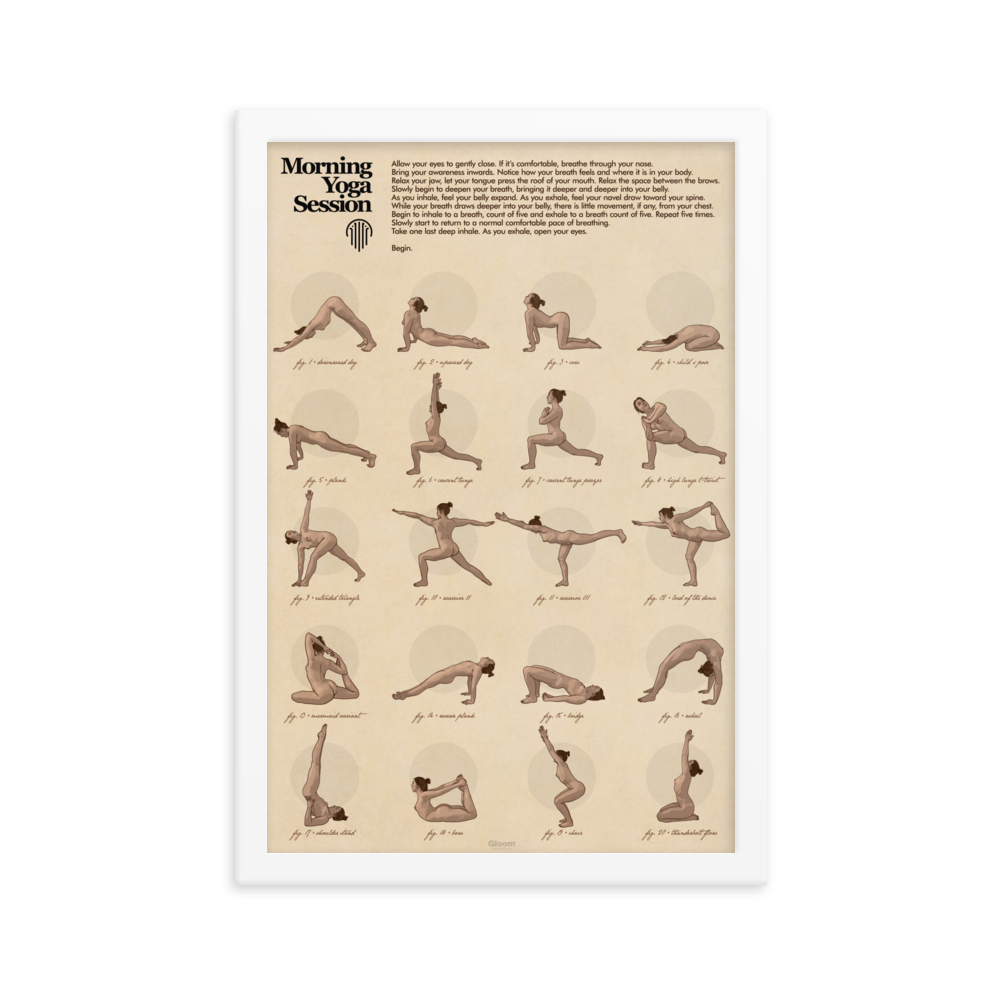 Yoga Matte Framed Print