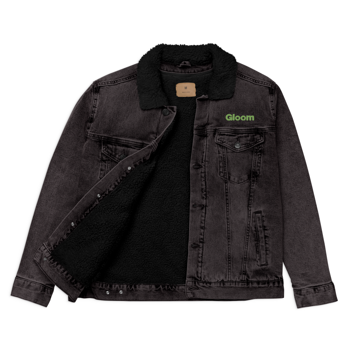 Low Key Denim Sherpa Jacket