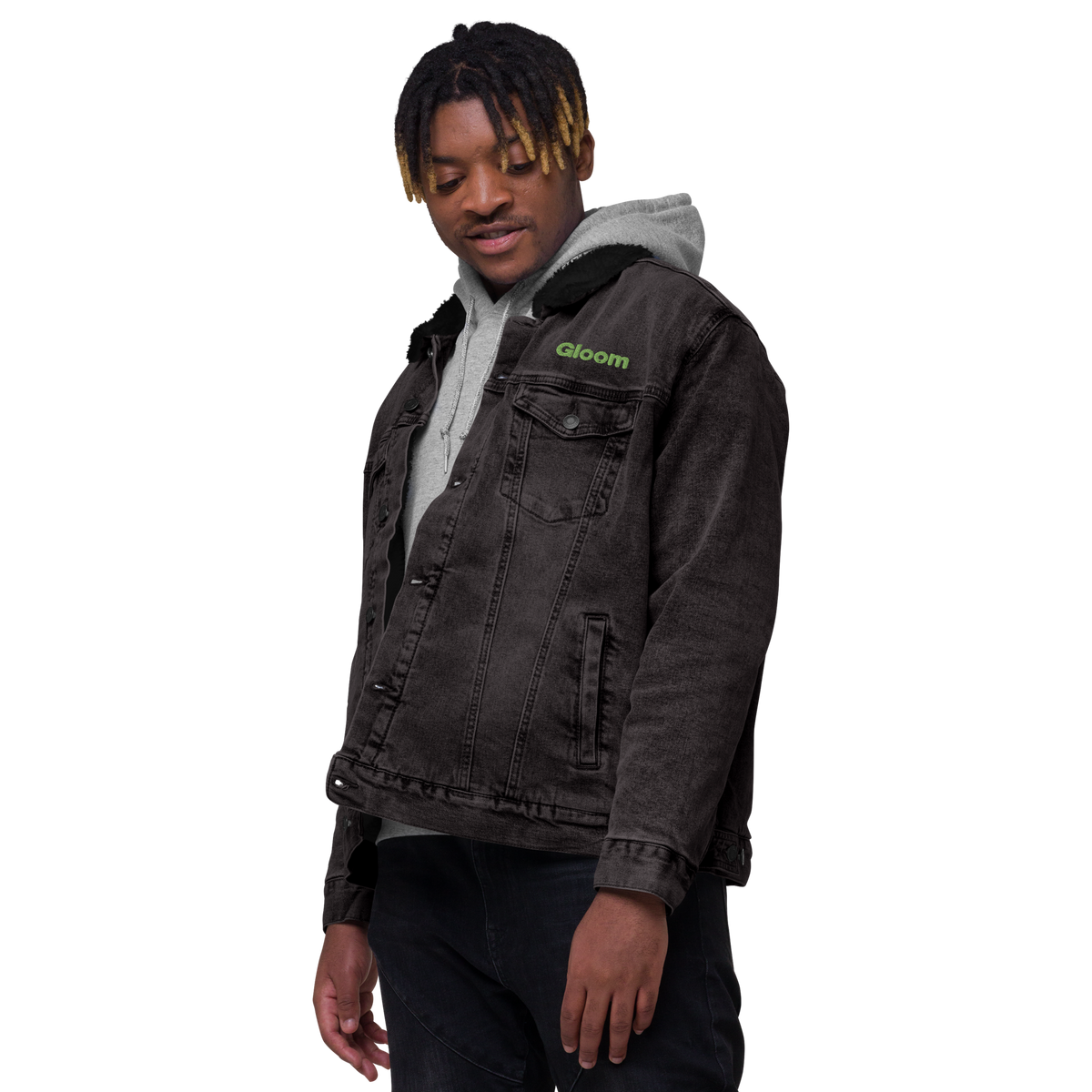Low Key Denim Sherpa Jacket