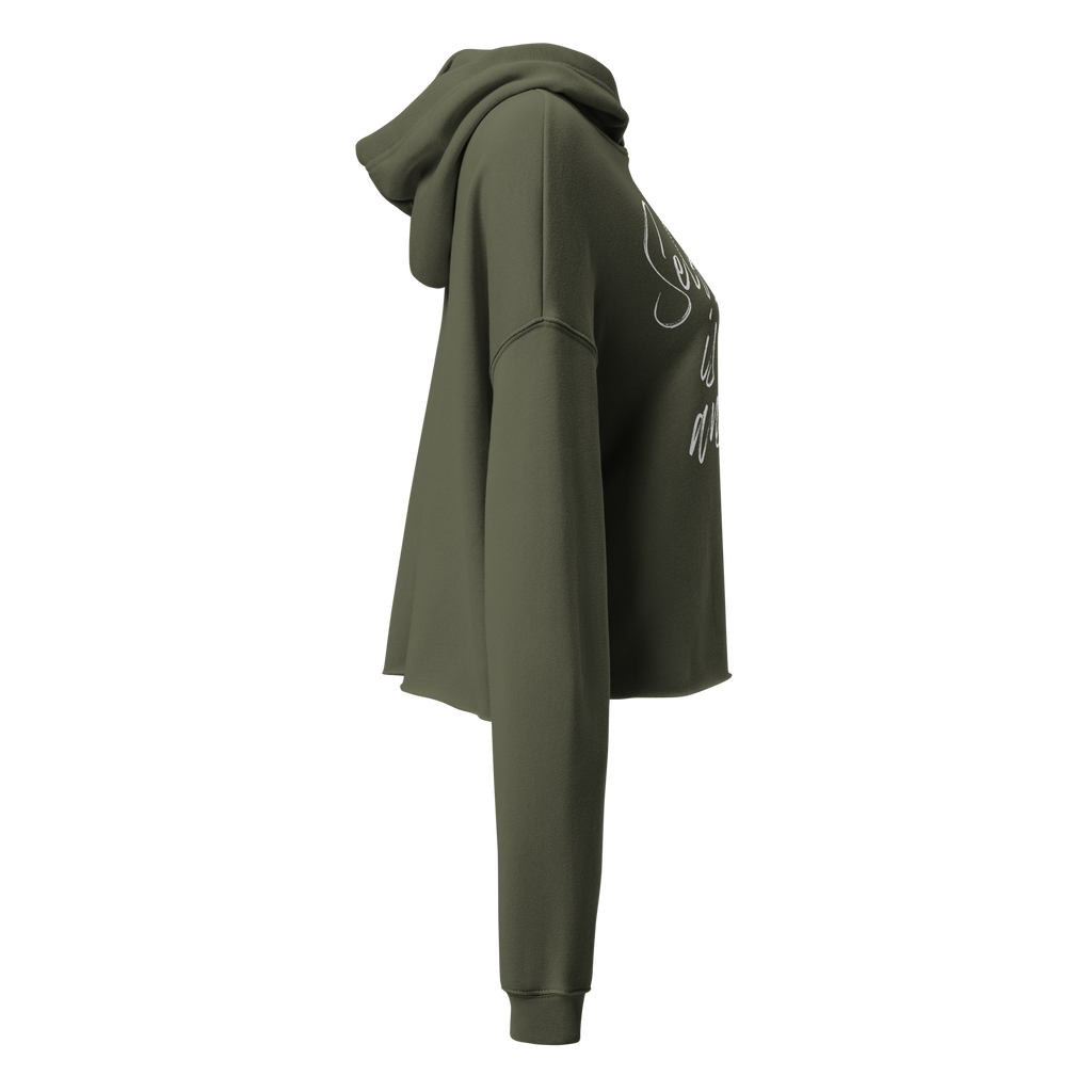 Introspect Crop Hoodie
